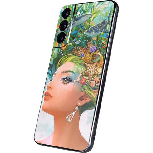 Mermaid with Sea Stars in Her Hair by Ivy Dolamore Galaxy S22 Plus Skin